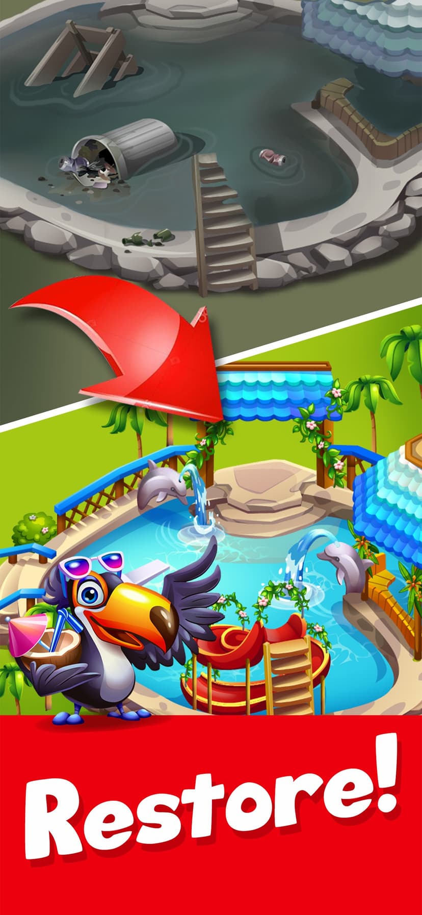 Tropic Trouble Match 3 Builder screenshot 7 - screenshot