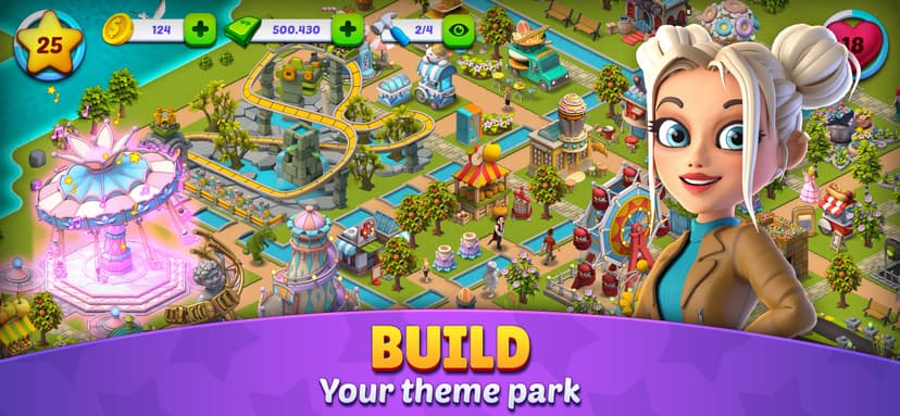 Roller Coaster Life Theme Park screenshot 1 - screenshot