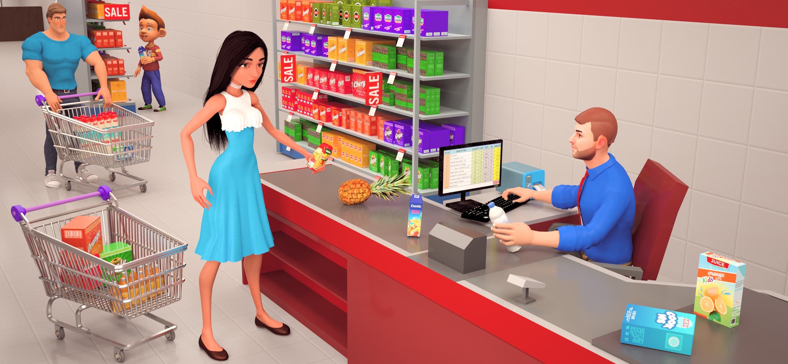 Supermarket Shopping Mall Game screenshot 3 - screenshot
