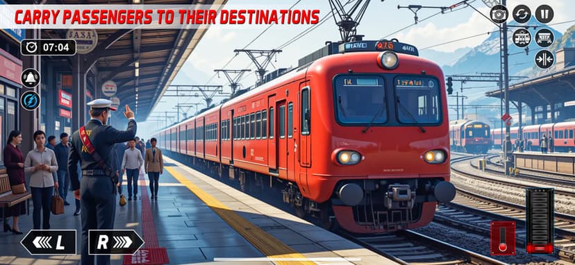 Modern Train Driver Game 2023 screenshot 1 - screenshot