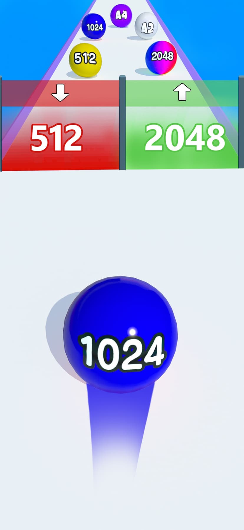 Rolling Ball Numbers Merge screenshot 1 - screenshot
