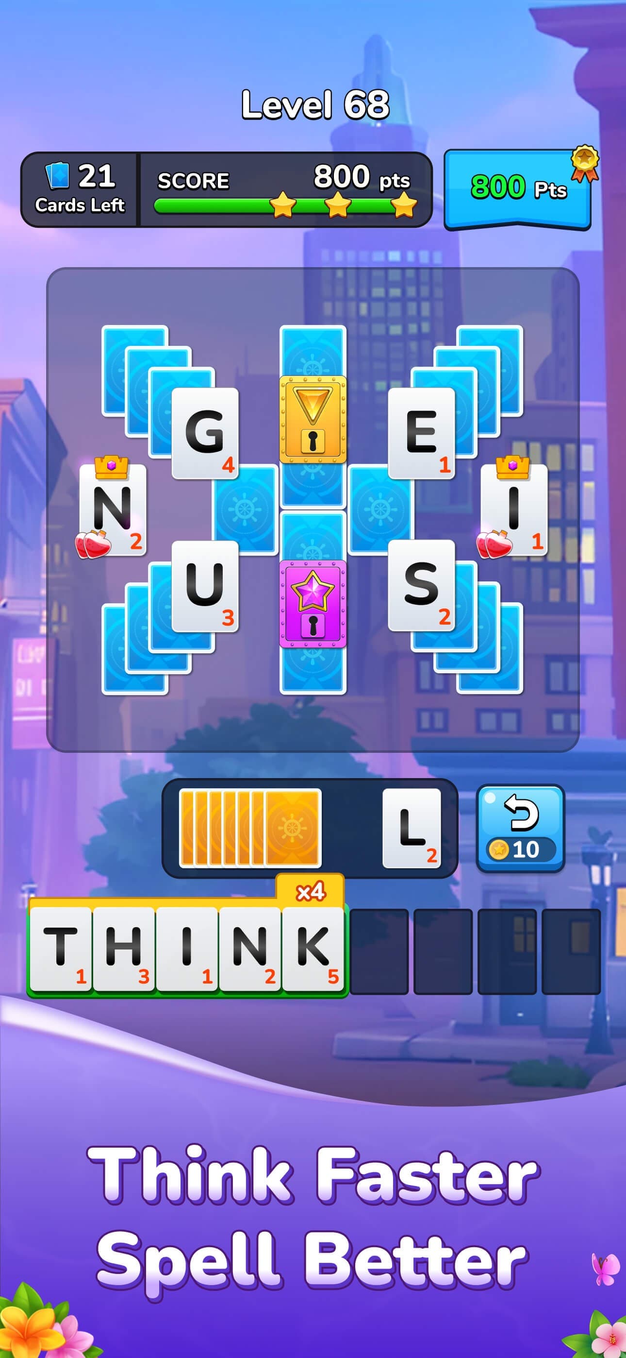 Word Solitaire-Unscramble Puz screenshot 3 - screenshot