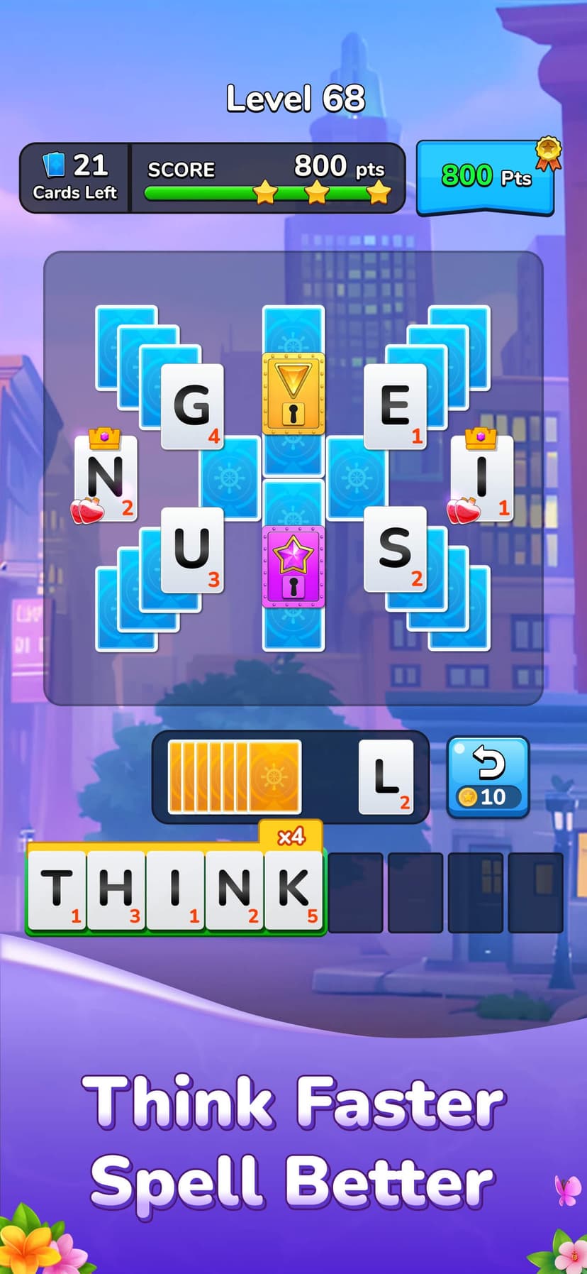 Word Solitaire-Unscramble Puz screenshot 3 - screenshot
