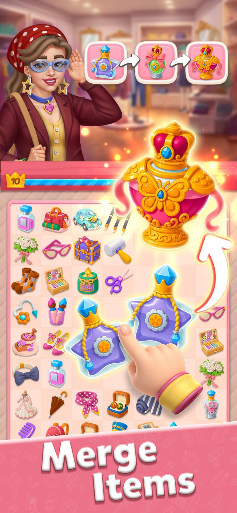 Glow Tales: Merge & Makeover screenshot 4 - screenshot