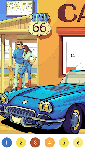 Nostalgia Color by number game screenshot 7 - screenshot