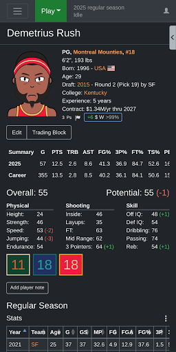 Basketball GM screenshot 4 - screenshot