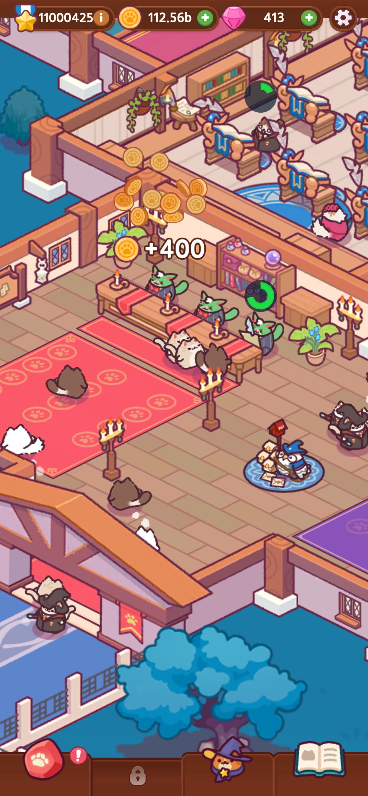 Cat Magic School : Cute Tycoon screenshot 1 - screenshot