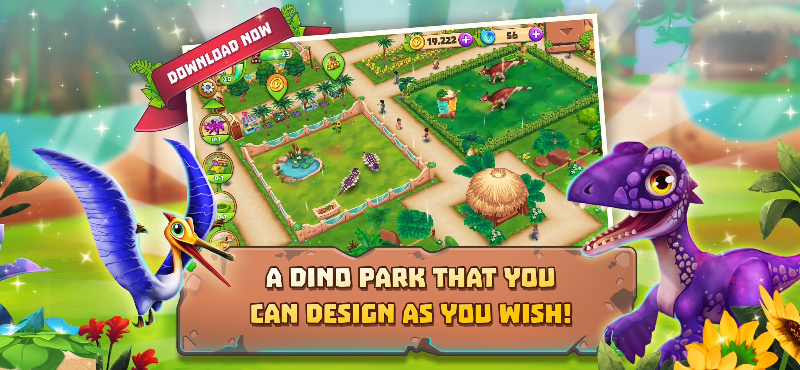 Dinosaur Park: Primeval Zoo screenshot 1 - screenshot