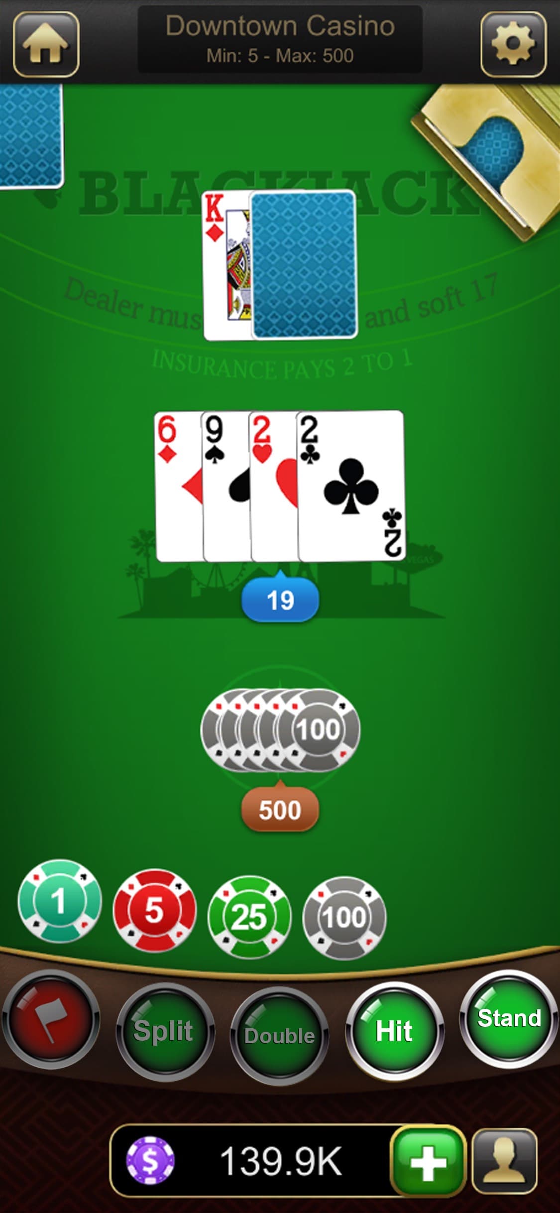 Blackjack Classic - Card Game screenshot 1 - screenshot