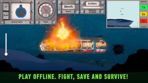 Submarine War: Submarine Games screenshot 5 - screenshot