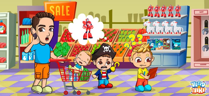 Vlad and Niki Supermarket game screenshot 1 - screenshot