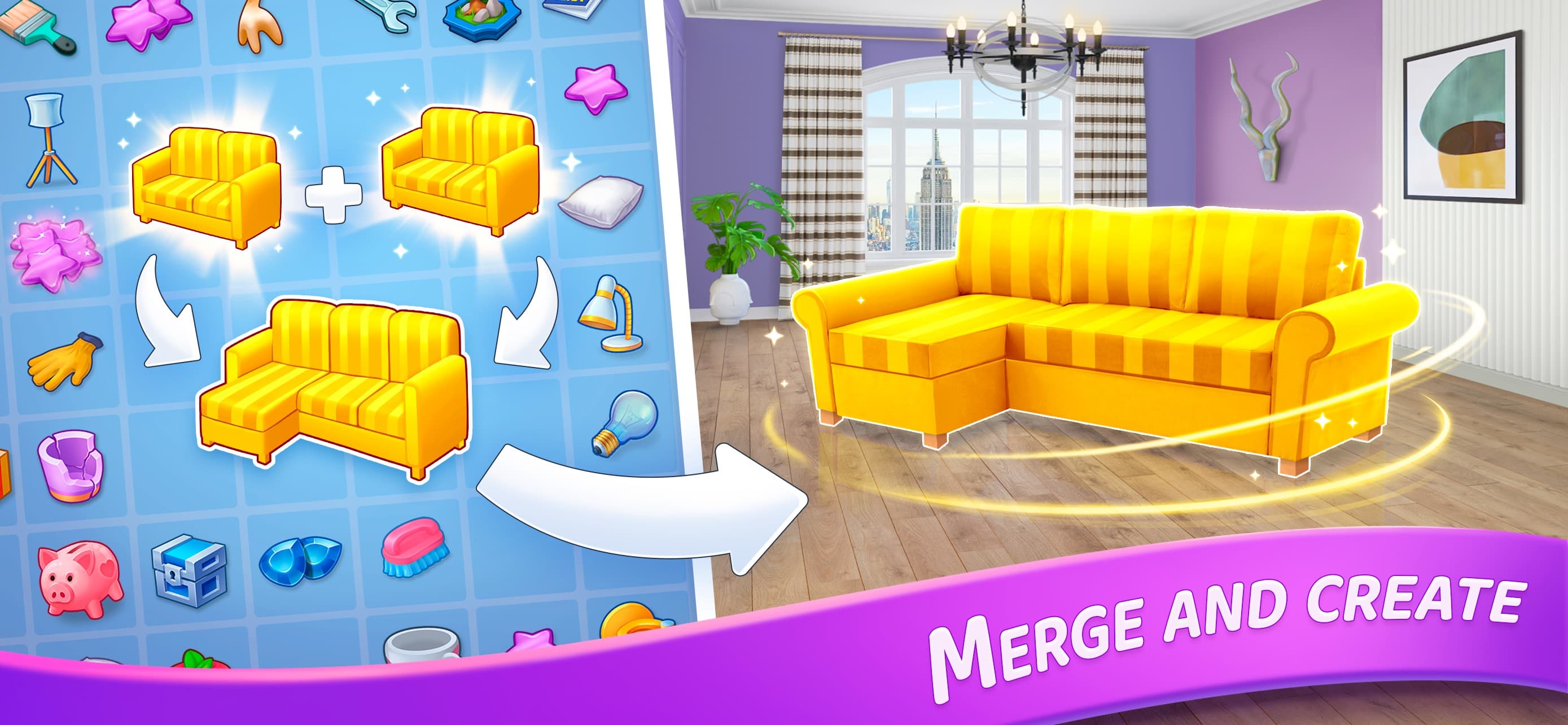 Merge Design: Home Makeover screenshot 2 - screenshot