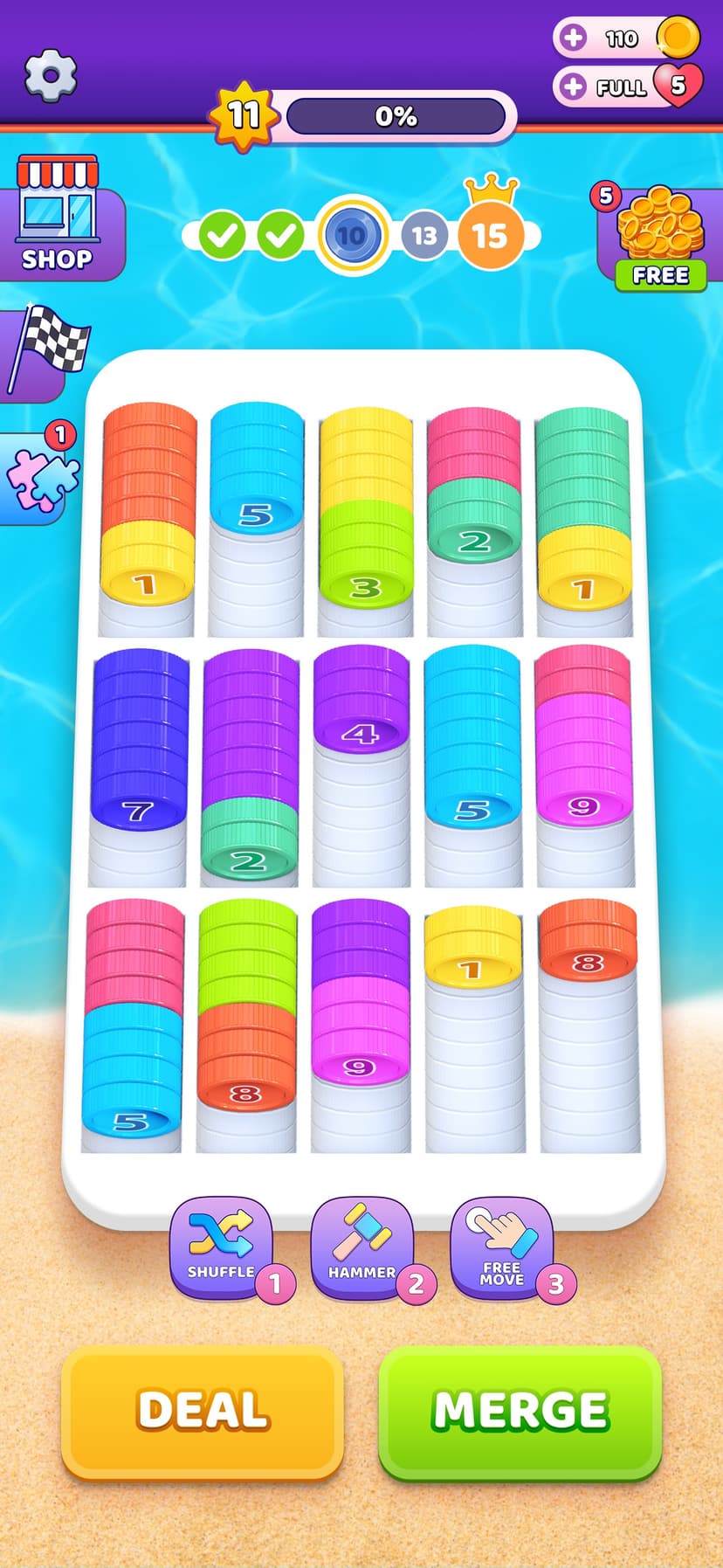 Coin Sort screenshot 1 - screenshot