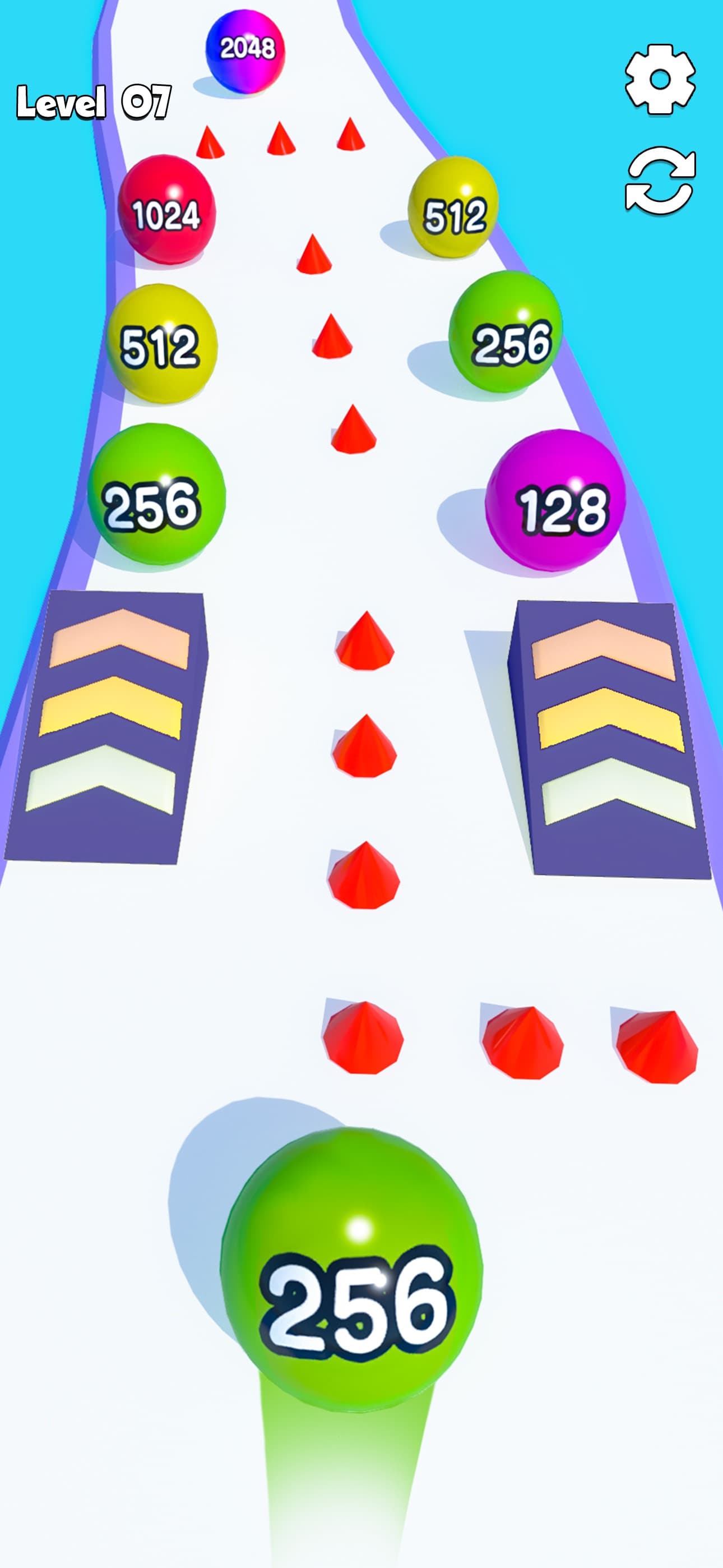 Rolling Ball Numbers Merge screenshot 2 - screenshot