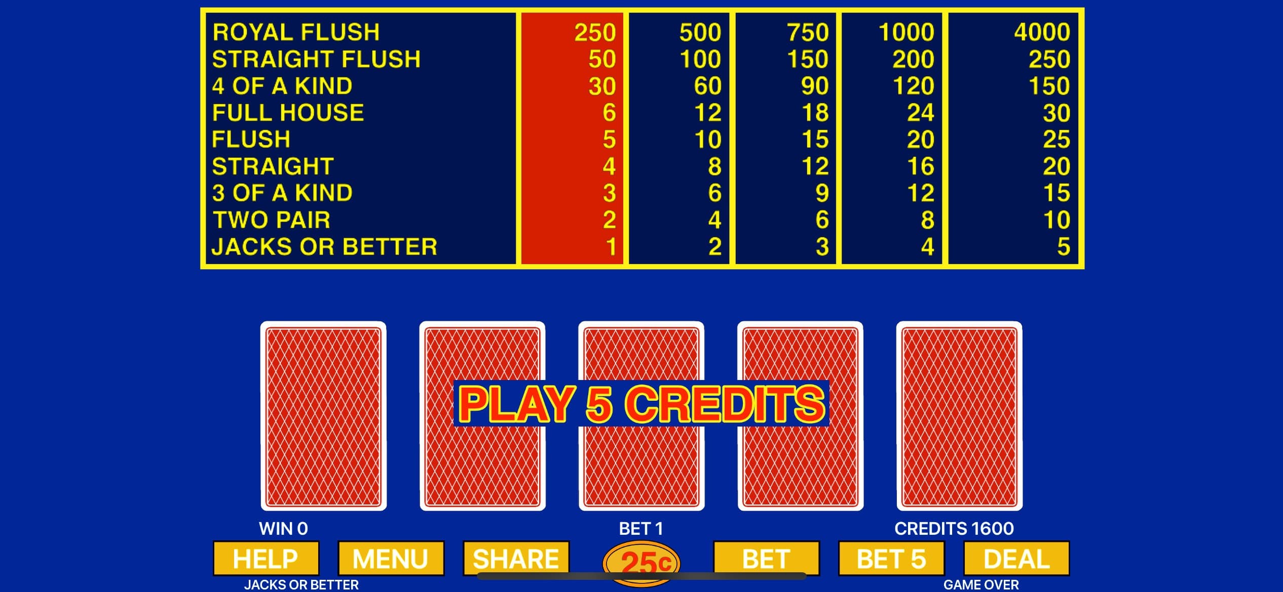 Video Poker - Poker Games screenshot 5 - screenshot