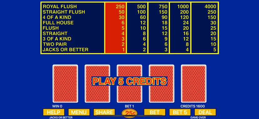 Video Poker - Poker Games screenshot 5 - screenshot
