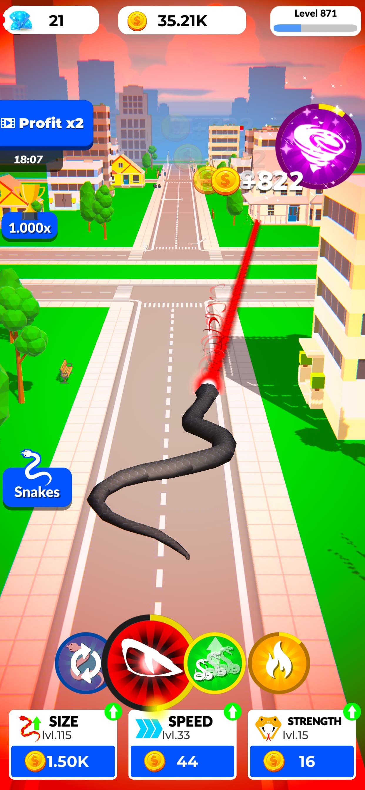 Idle Snake World - Evolution screenshot 5 - screenshot