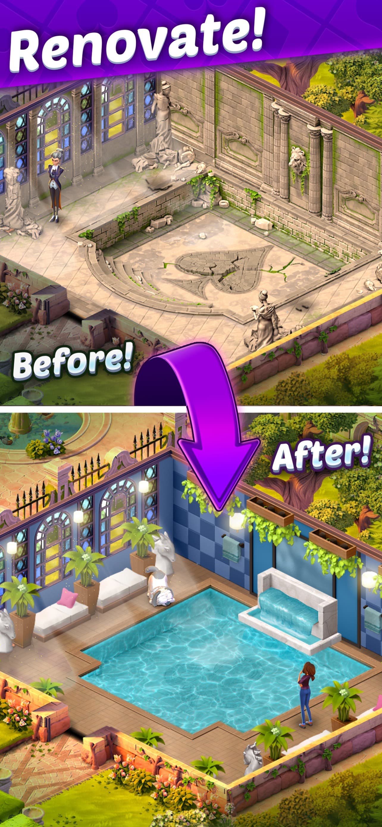 Solitaire Story: Ava's Manor screenshot 6 - screenshot
