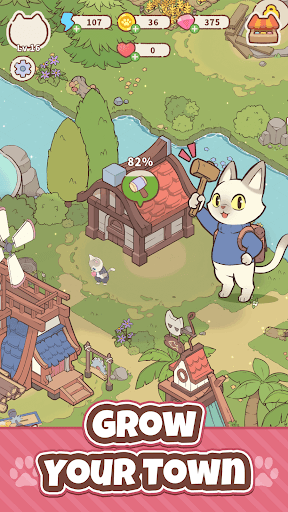 Merge Cat Town : Island Build screenshot 4 - screenshot