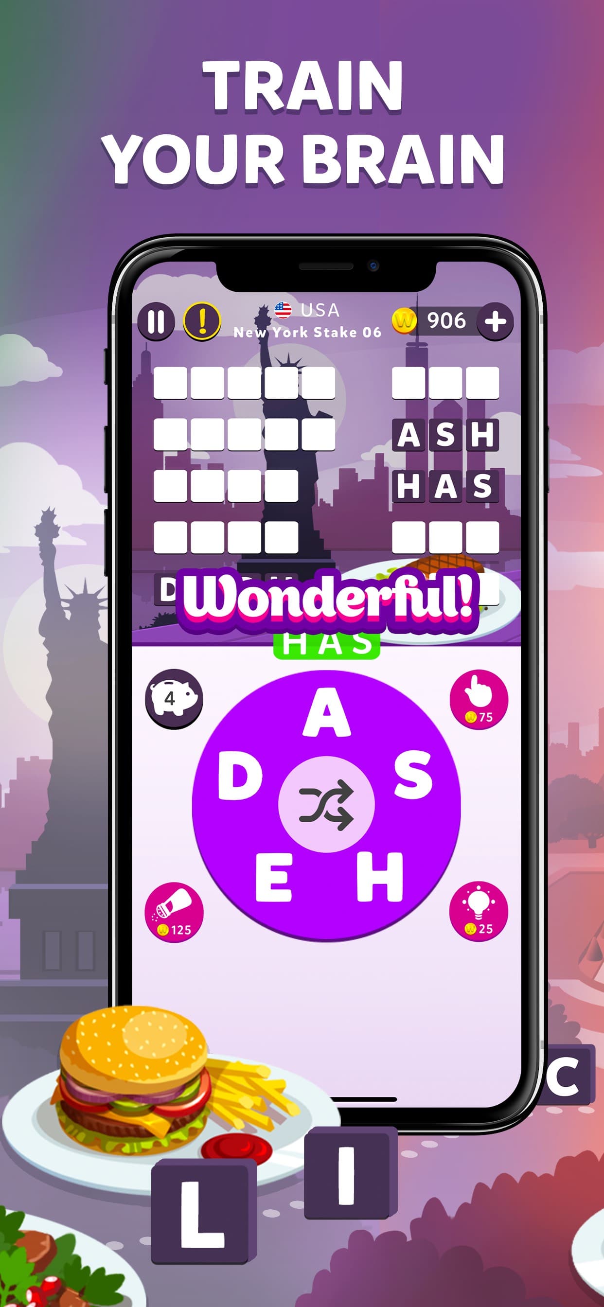Wordelicious - Fun Word Puzzle screenshot 4 - screenshot