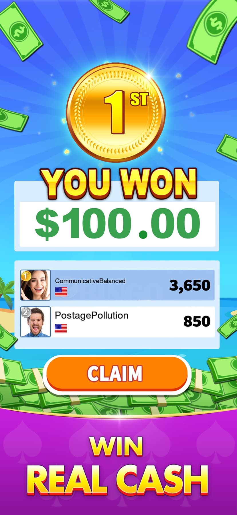 Spades Cash - Win Real Prize screenshot 3 - screenshot
