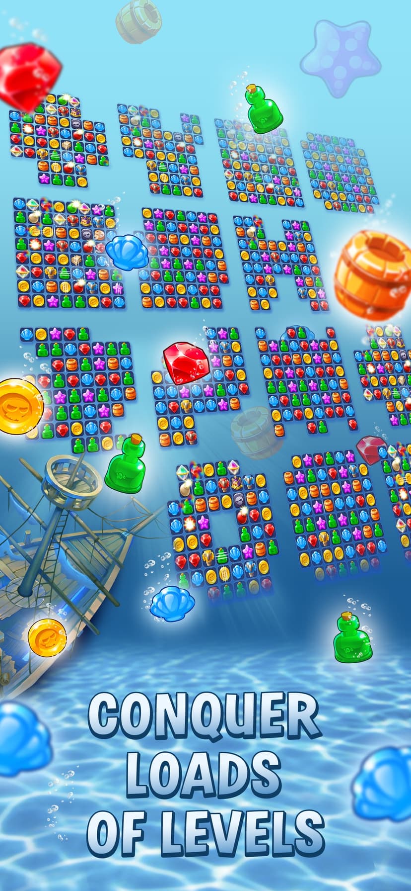 Pirates & Pearls: Match 3 Game screenshot 5 - screenshot