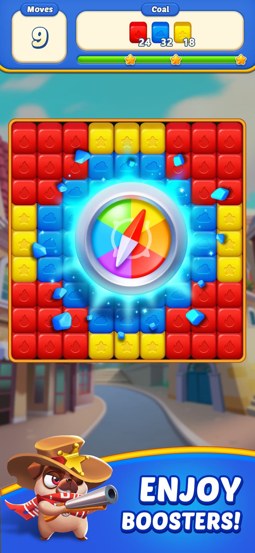 Cube Blast Match 3: Toon & Toy screenshot 1 - screenshot