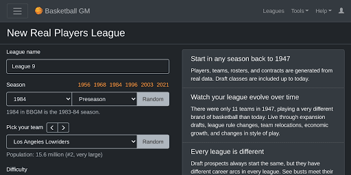 Basketball GM screenshot 1 - screenshot