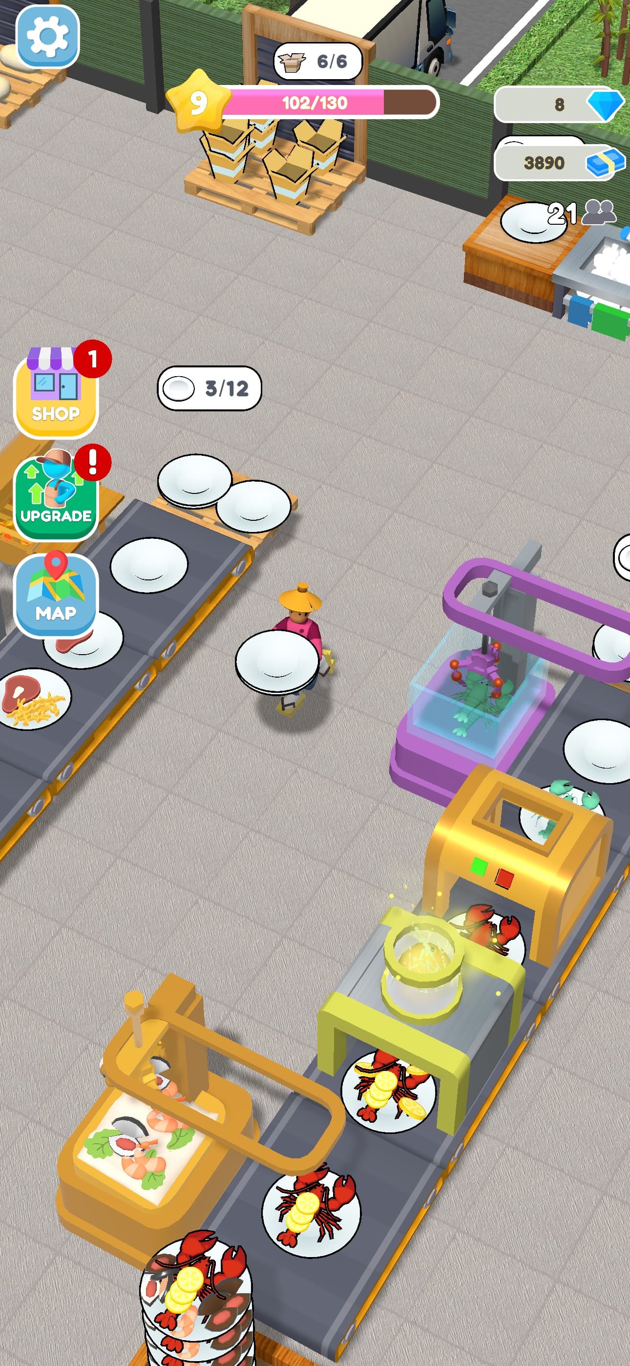 Conveyor Rush: Idle Food Games screenshot 5 - screenshot