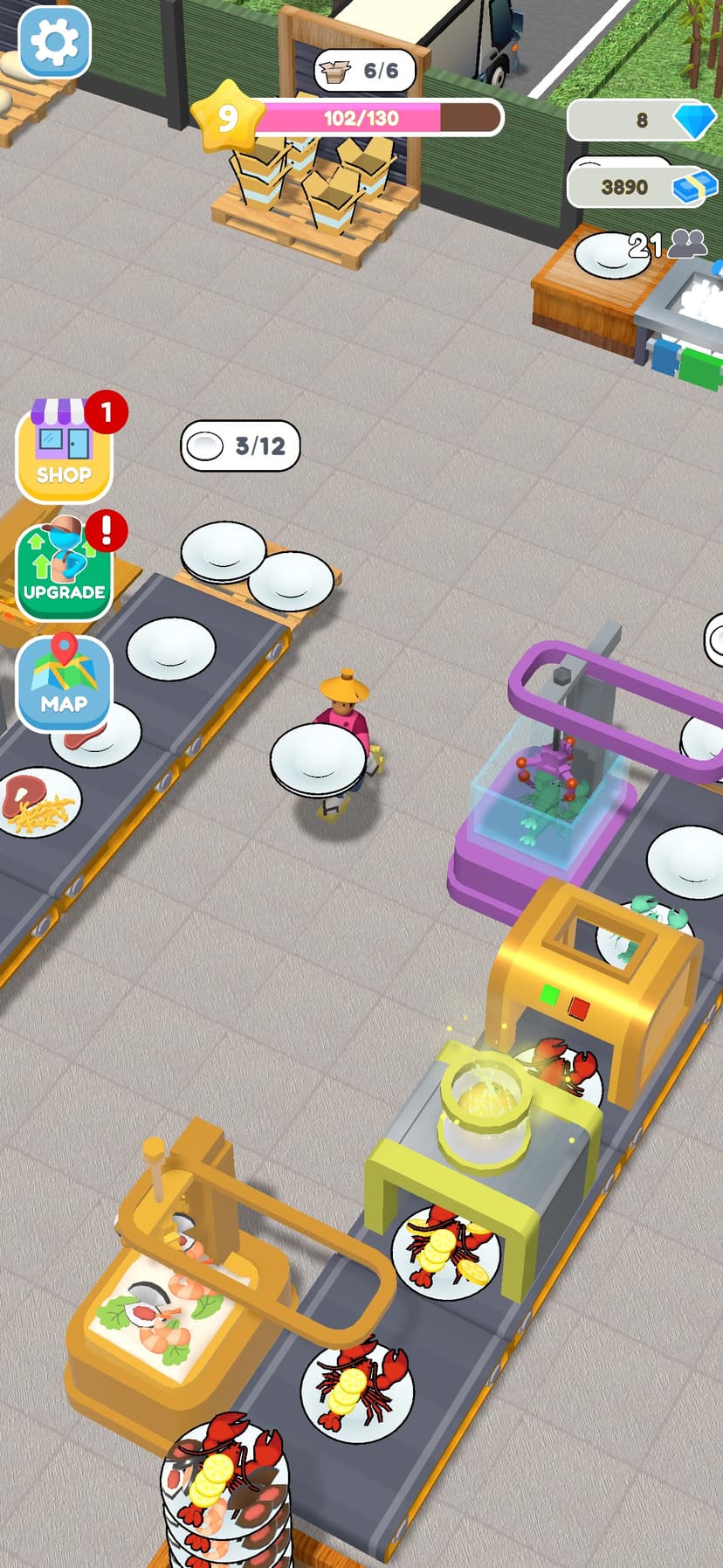 Conveyor Rush: Idle Food Games screenshot 5 - screenshot