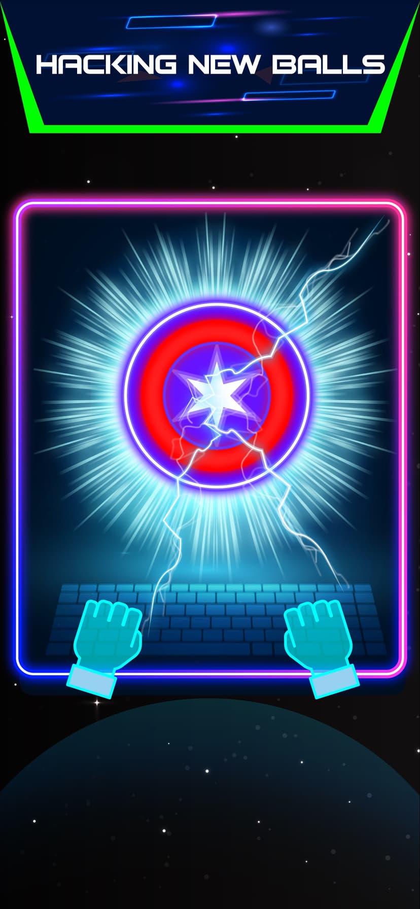 Neon brick breaker screenshot 3 - screenshot