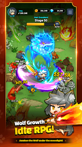 Go Go Wolf! - Idle RPG screenshot 2 - screenshot