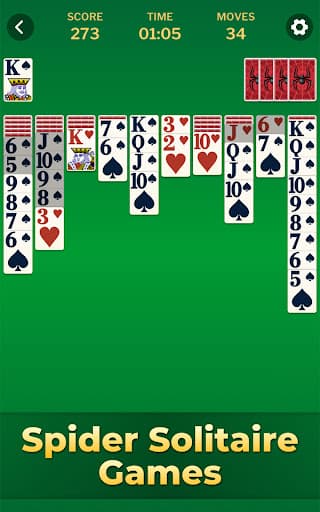 Spider Solitaire Classic Games screenshot 11 - screenshot