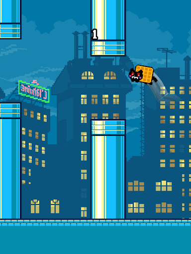 Flappy Nyan: flying cat wings screenshot 15 - screenshot