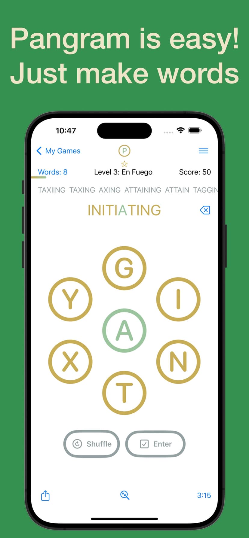 Pangram screenshot 1 - screenshot