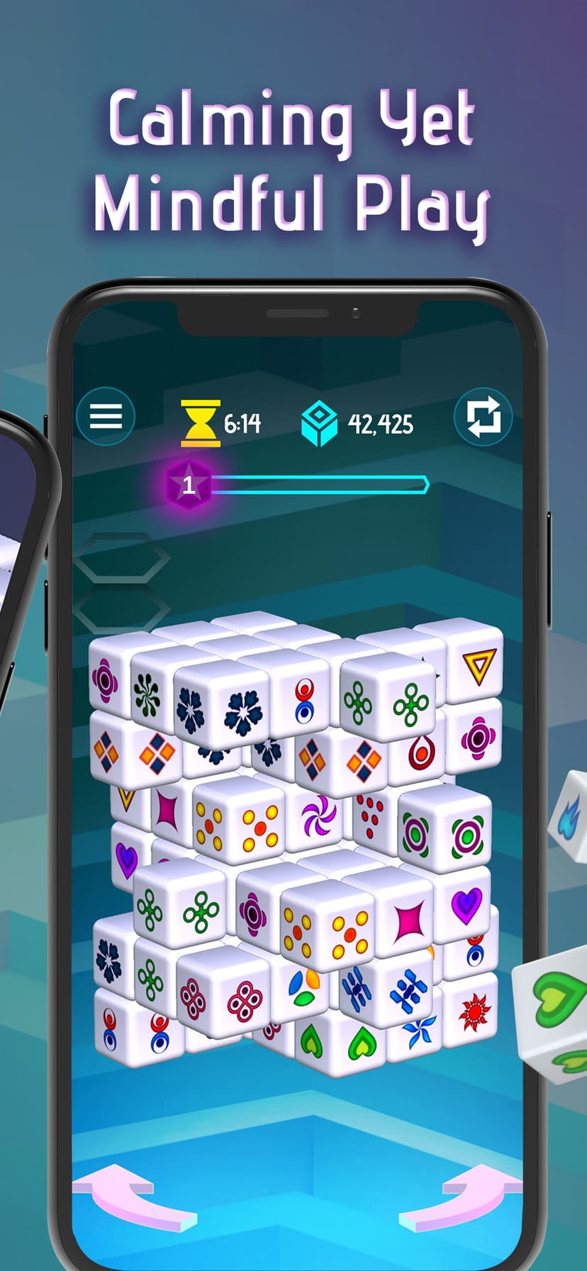 Mahjong Dimensions - 3D Cube screenshot 6 - screenshot