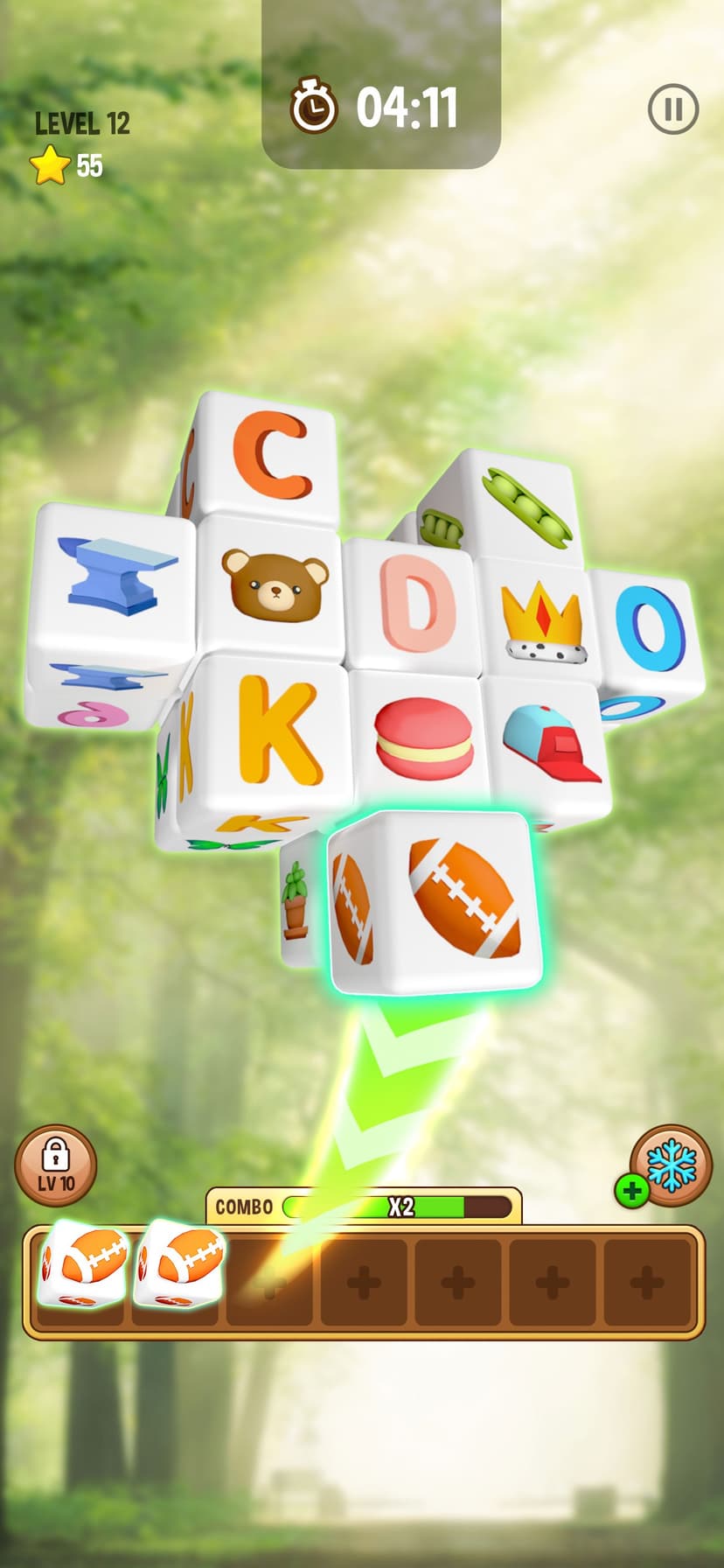 Cube Match Triple - 3D Puzzle screenshot 1 - screenshot