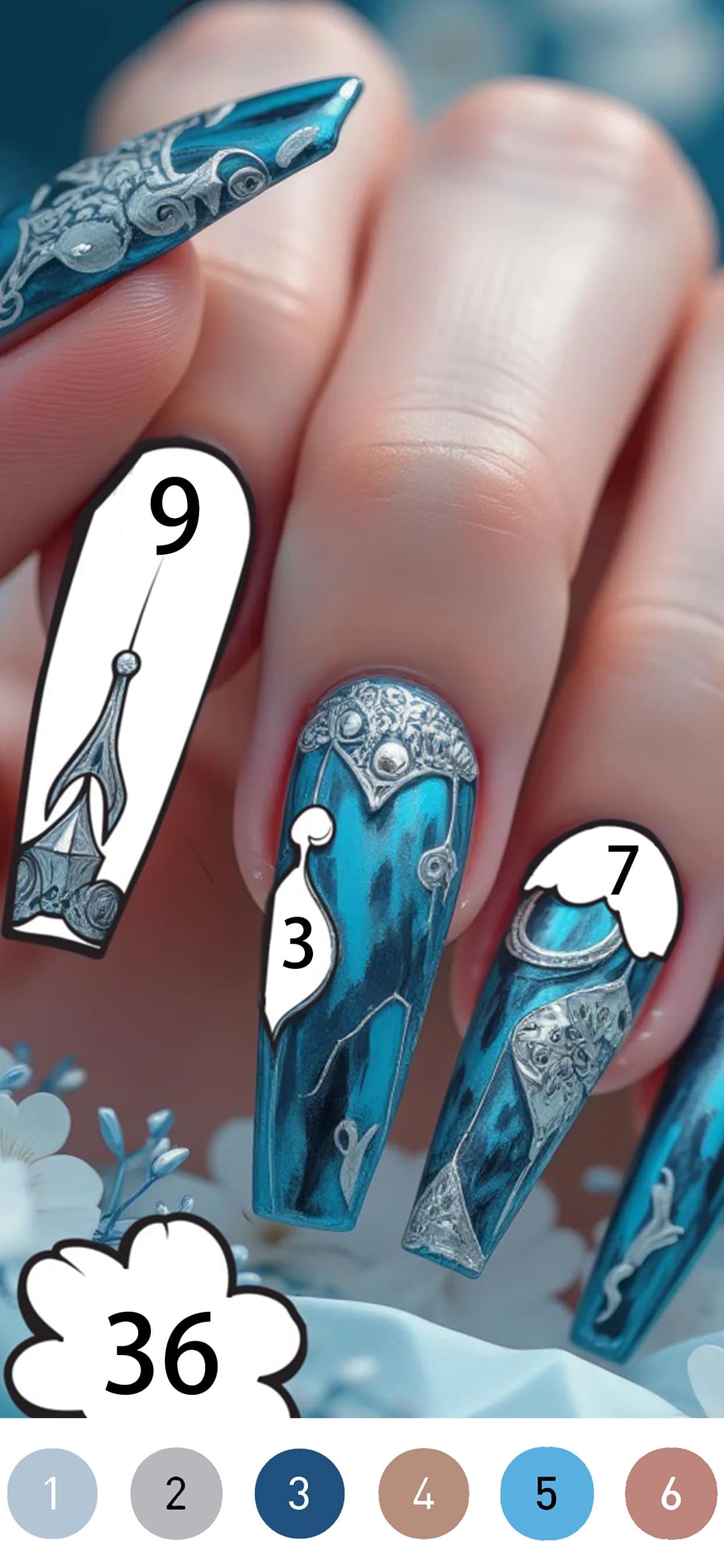 Gown Color - Paint by number screenshot 5 - screenshot