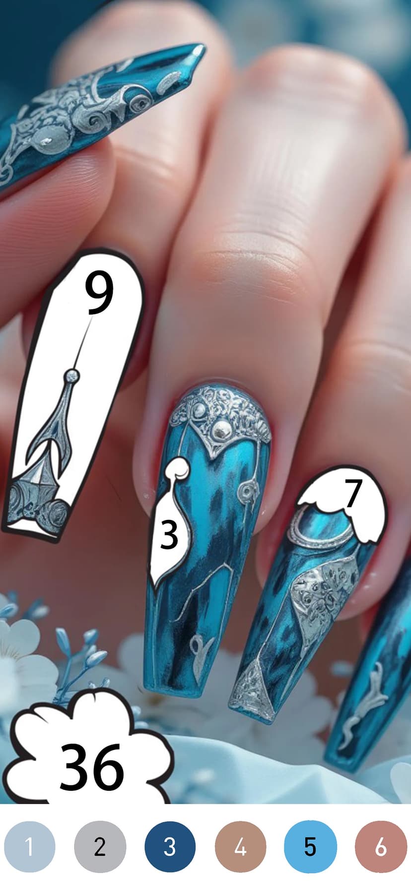 Gown Color - Paint by number screenshot 5 - screenshot