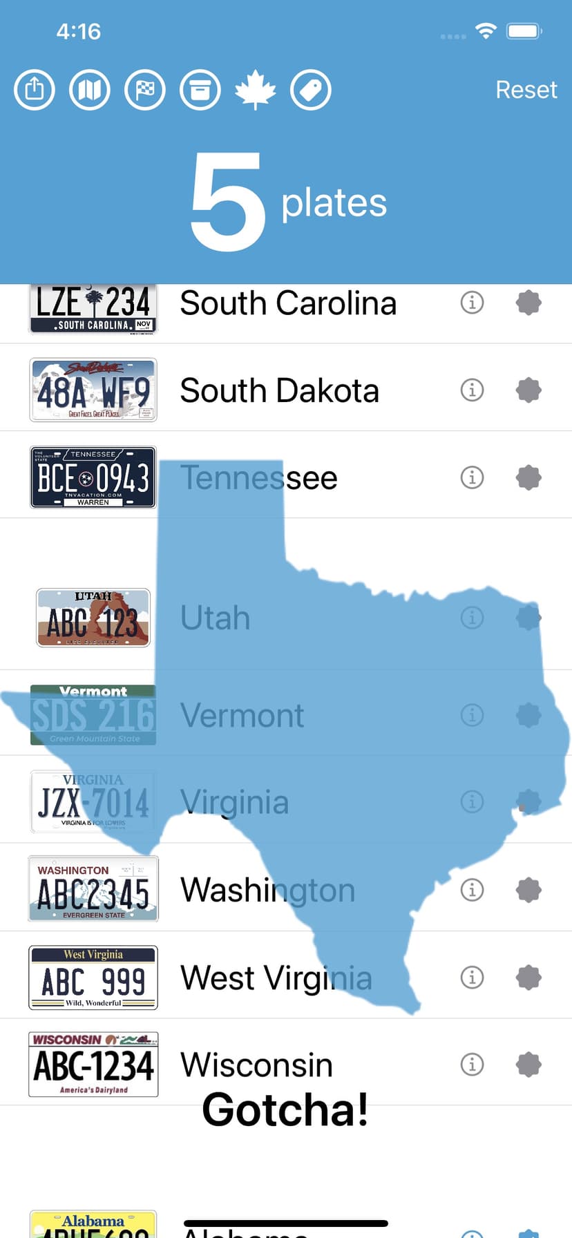 License Plate Game‎  ‎ screenshot 4 - screenshot