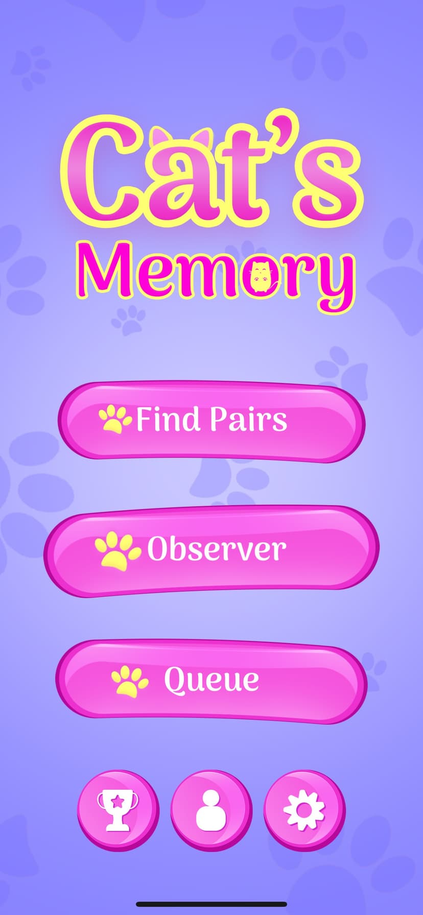 Cute Cats Memory Match Game screenshot 3 - screenshot