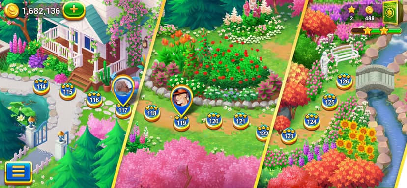 Solitaire Tripeaks Garden screenshot 1 - screenshot