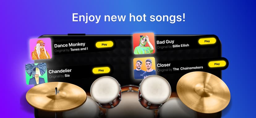Drums: Learn & Play Beat Games screenshot 1 - screenshot
