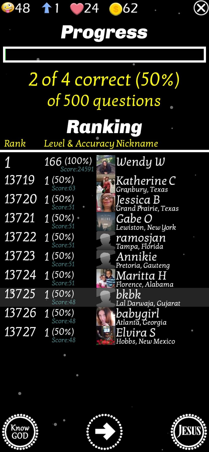 Jesus Bible Trivia Games Quiz screenshot 4 - screenshot