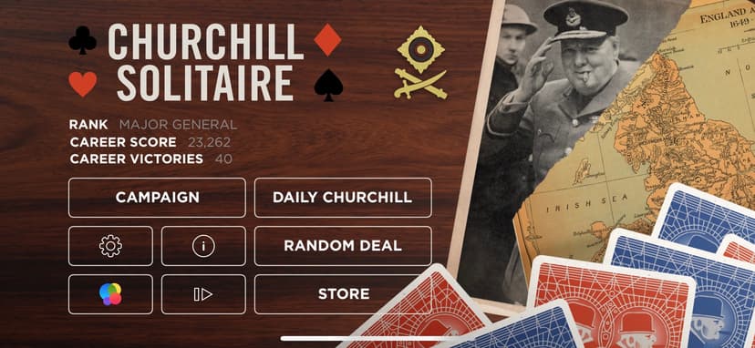 Churchill Solitaire screenshot 1 - screenshot