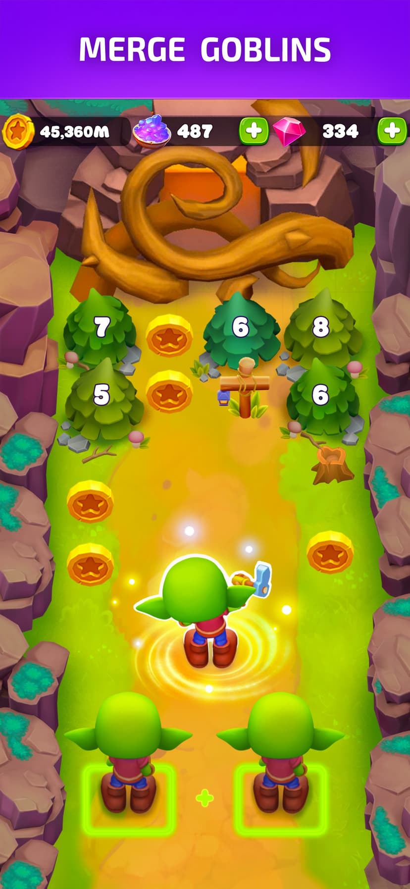 Goblins Wood: Gold Miner Game screenshot 1 - screenshot