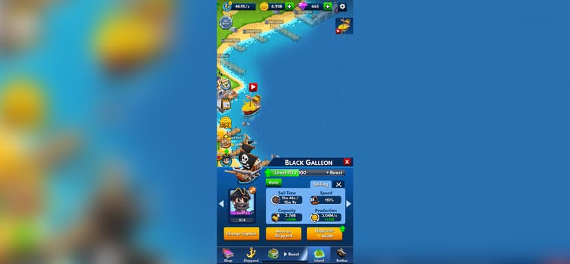 Idle Pirate Tycoon: Gold Sea screenshot 1 - screenshot