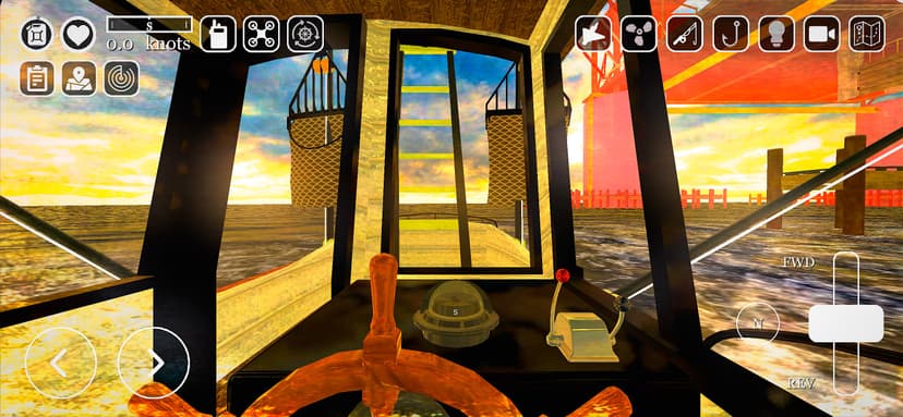 UCaptain Fishing Boat Game screenshot 1 - screenshot