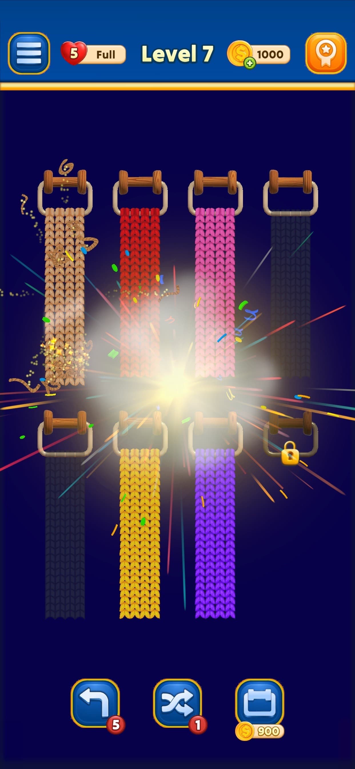Bobbin Sort: Knit Color Puzzle screenshot 2 - screenshot