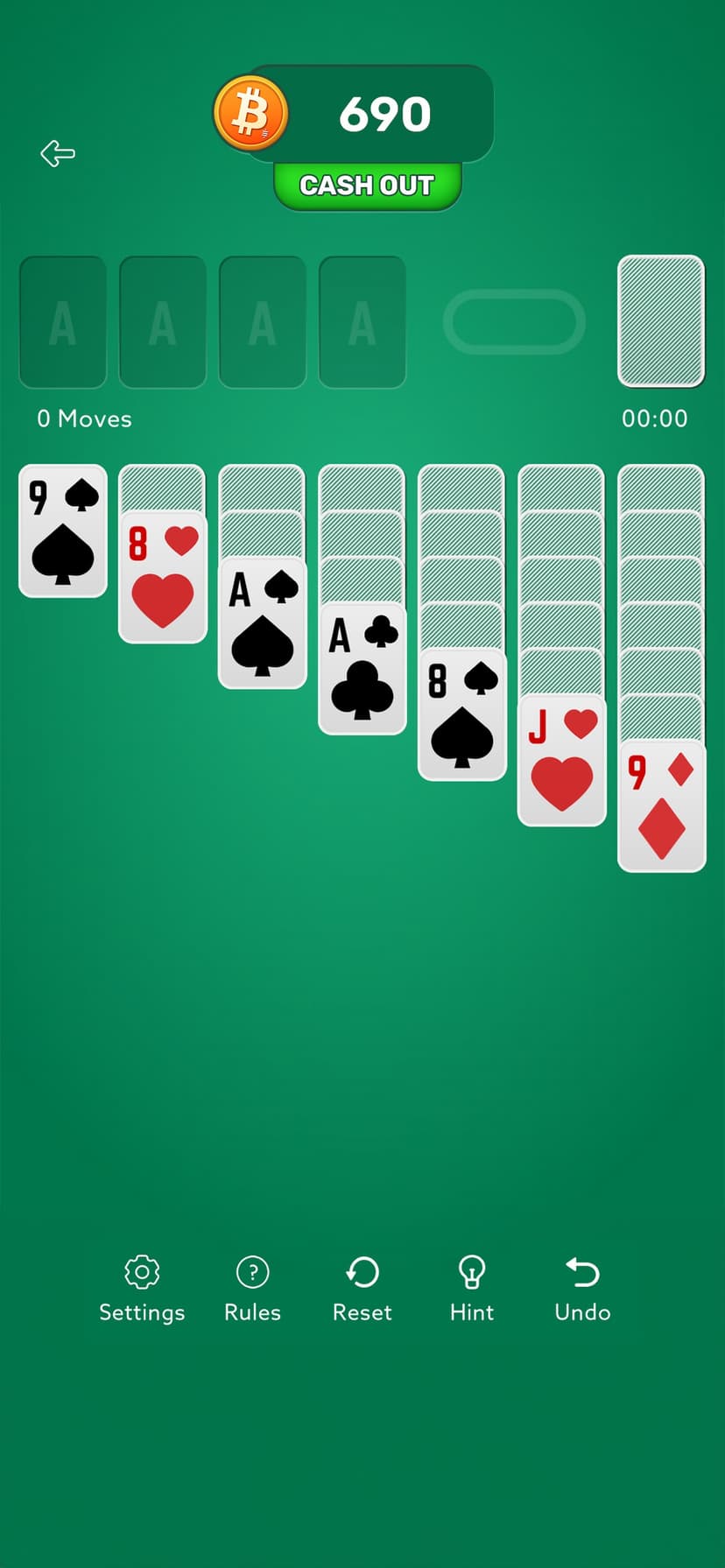 Solitaire - Earn Real Bitcoin screenshot 1 - screenshot